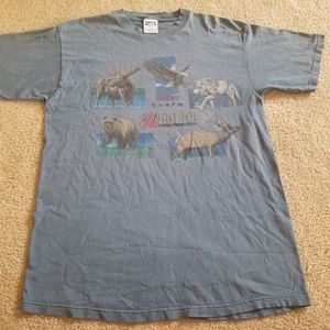 1994 Yellowstone National Park 5 Animals tshirt XL